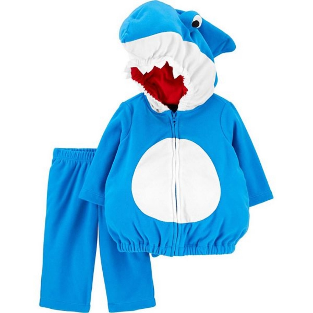 Carter's Blue Shark Costume with White Belly and Red Mouth